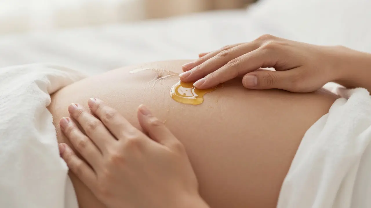 Těhotenská masáž a péče o pokožku: Jak předcházet prškům a otokům